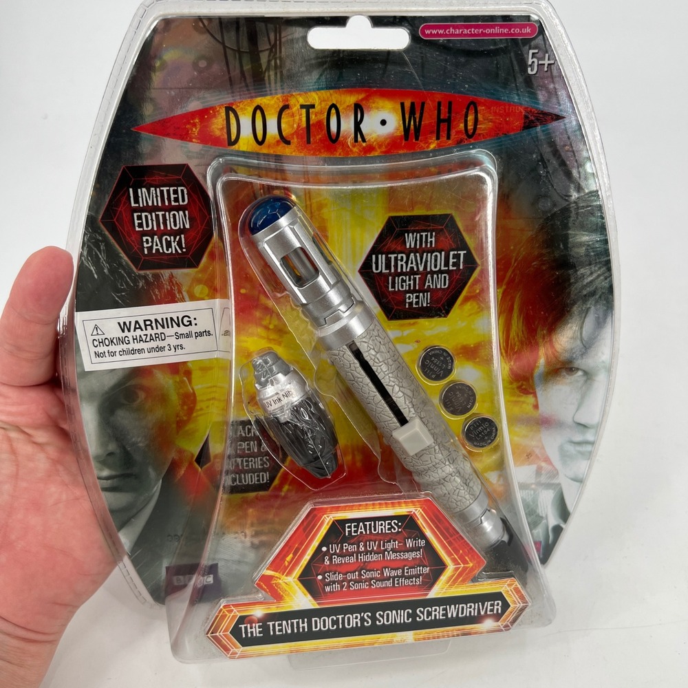 Doctor Who Tenth Doctors Sonic Screwdriver NIB Limited Edition Regeneration BBC